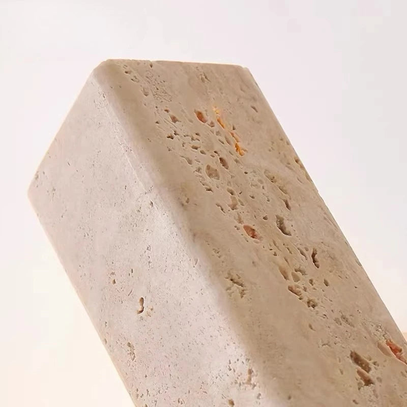 Stone & Wood Wall Sconce