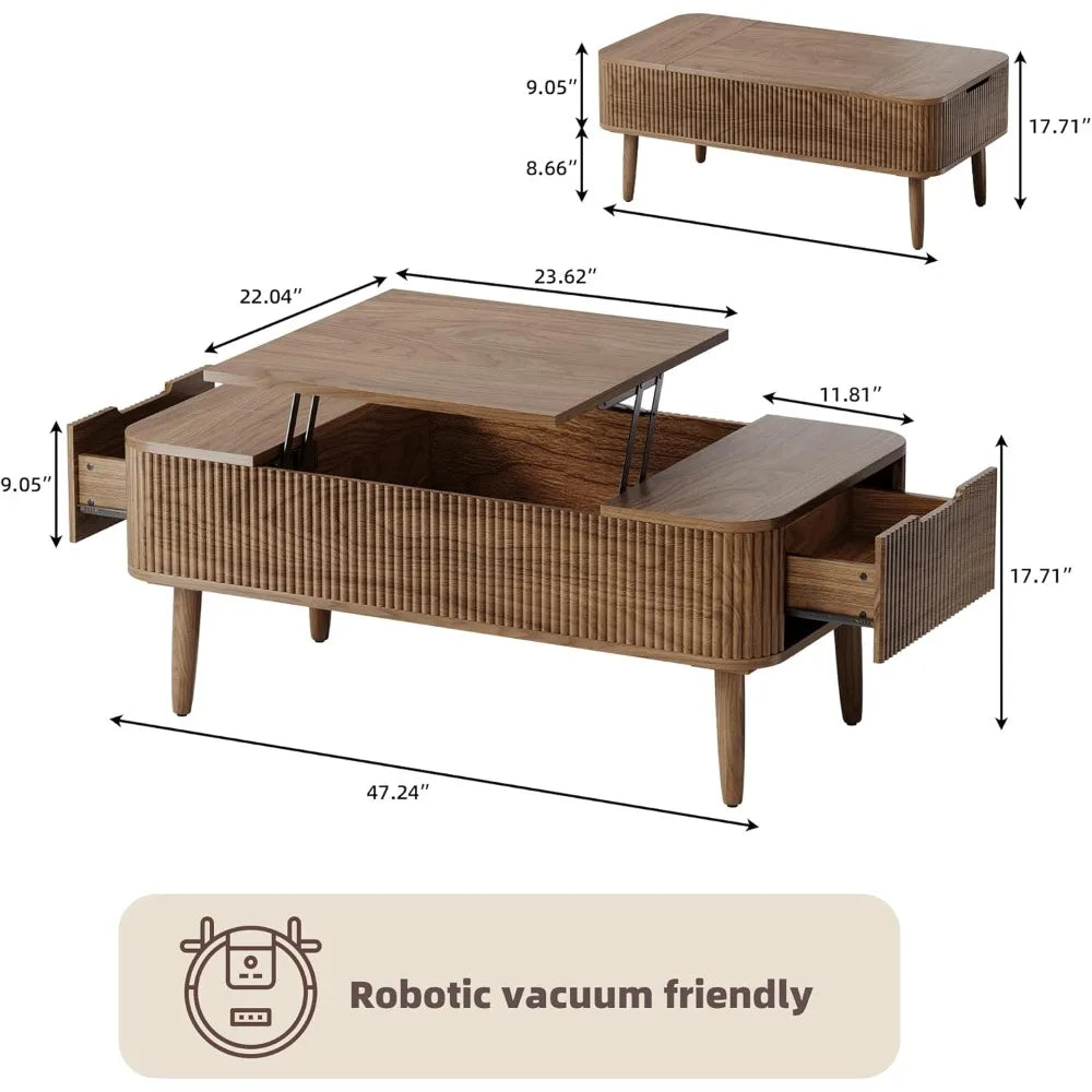 Fluted Lift Table