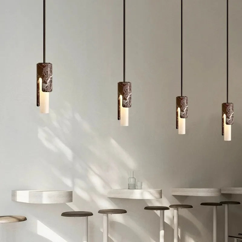 Brass Cylinder Pendant