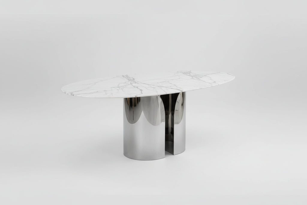 Oval Marble Dining Table