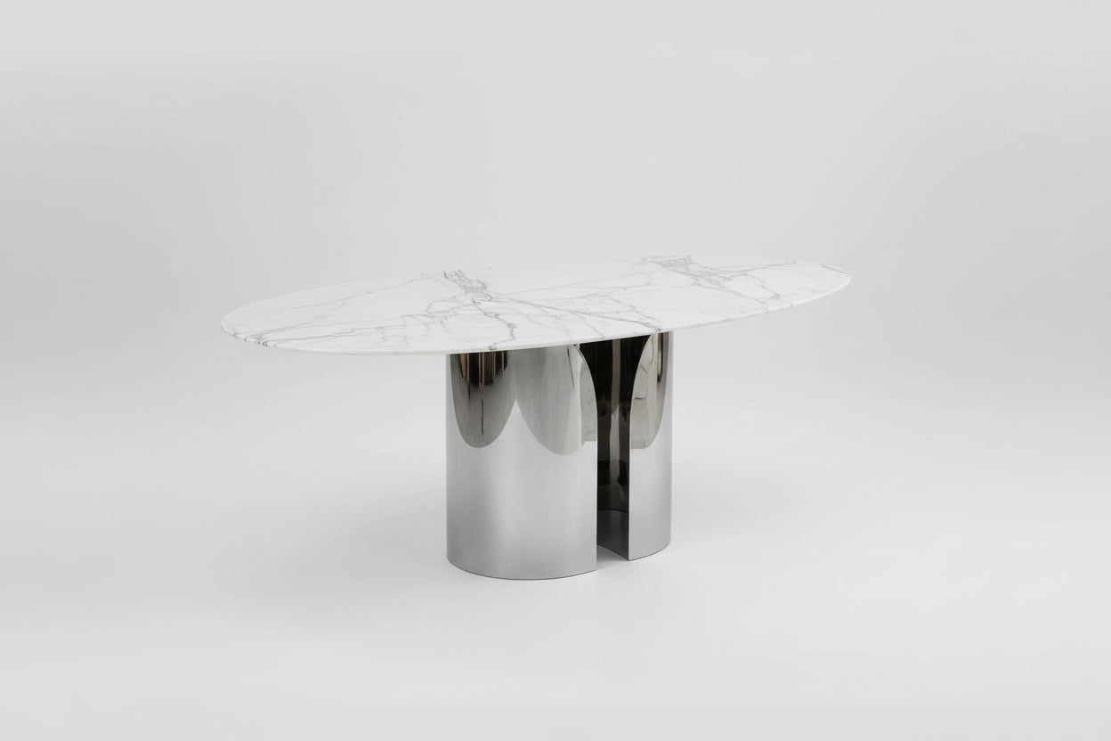 Oval Marble Dining Table