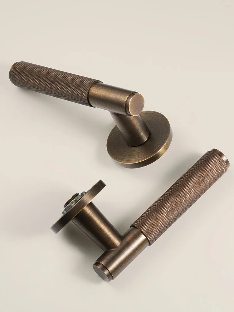 Knurled Brass Door Knob