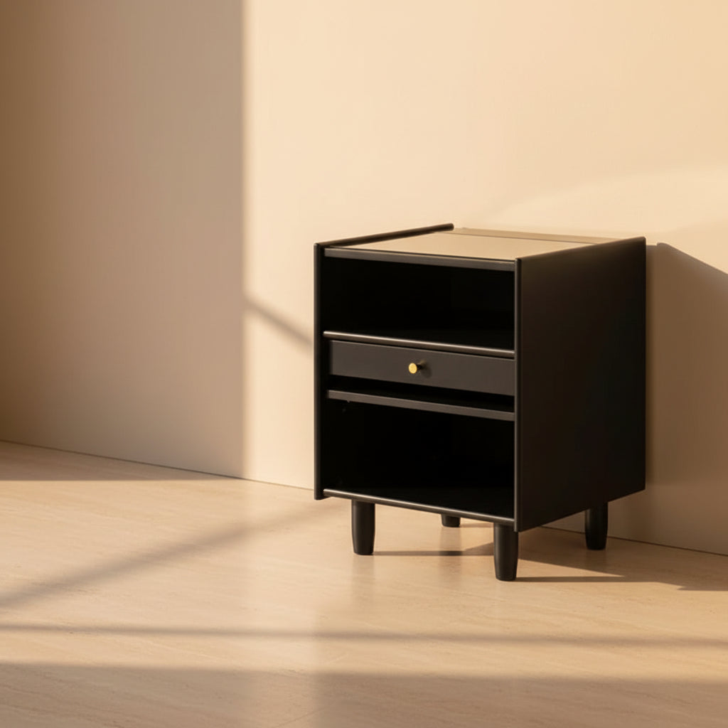 Open Shelf Bedside Table