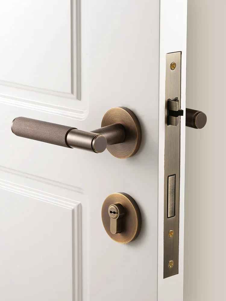 Knurled Brass Door Knob