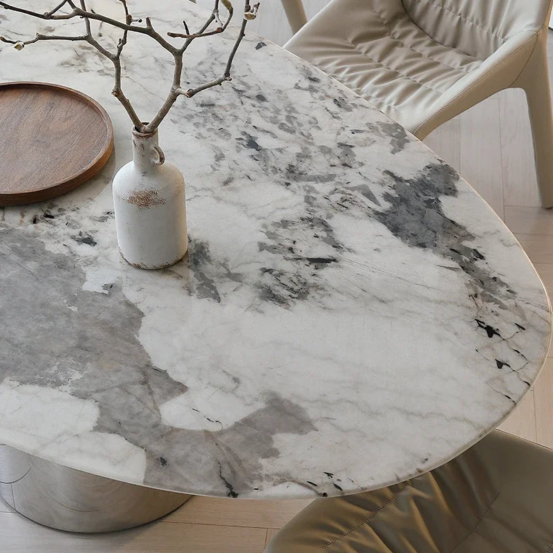 Oval Marble Dining Table
