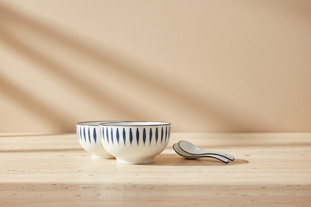 Blue Porcelain Dinnerware Set