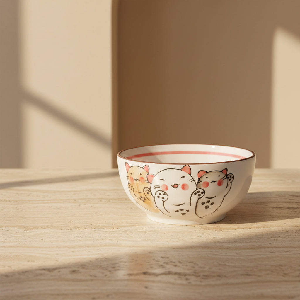 Glazed Porcelain Serving Bowl