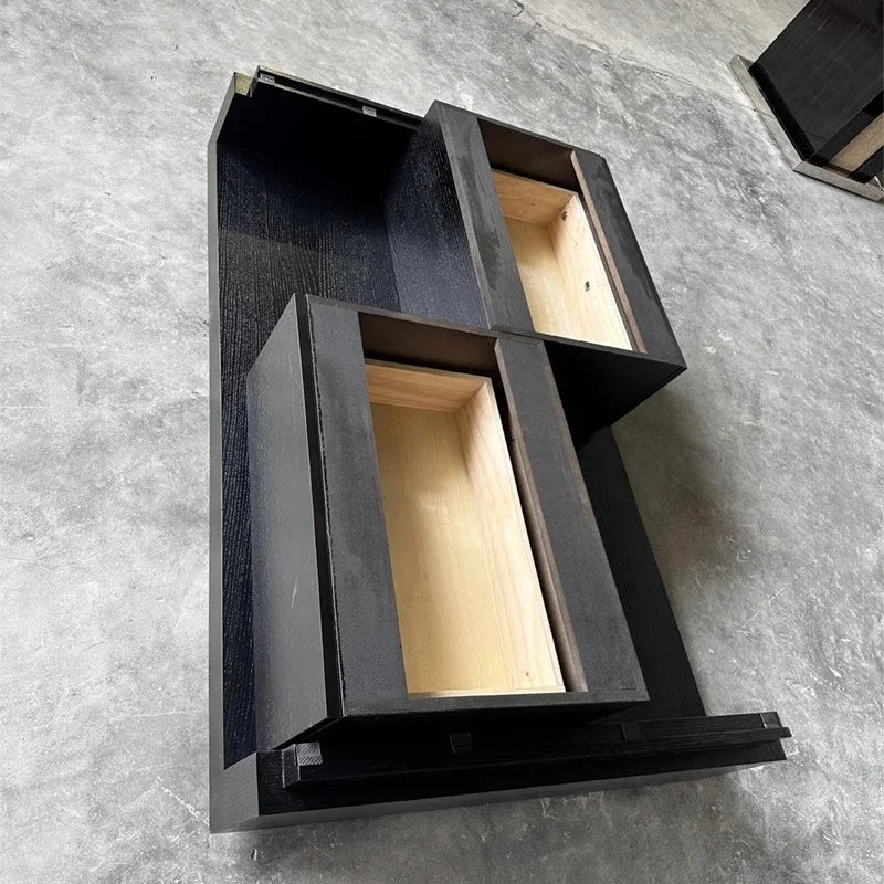 Marble Finish Storage Table