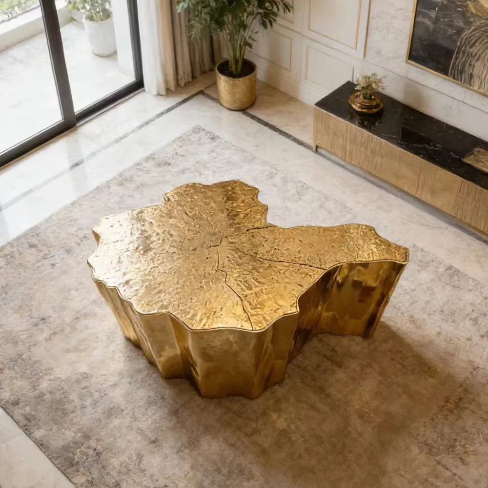 Sculptural Metal Coffee Table