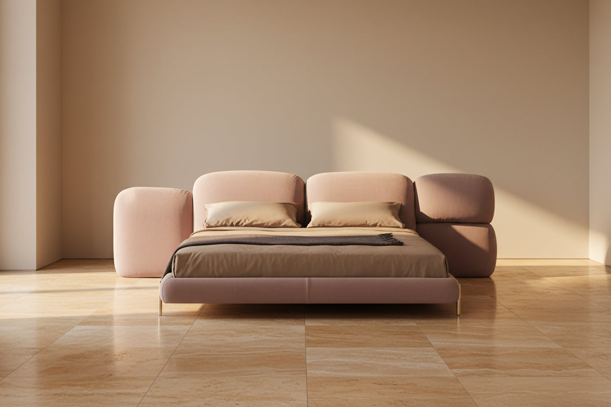 Upholstered Round Bed