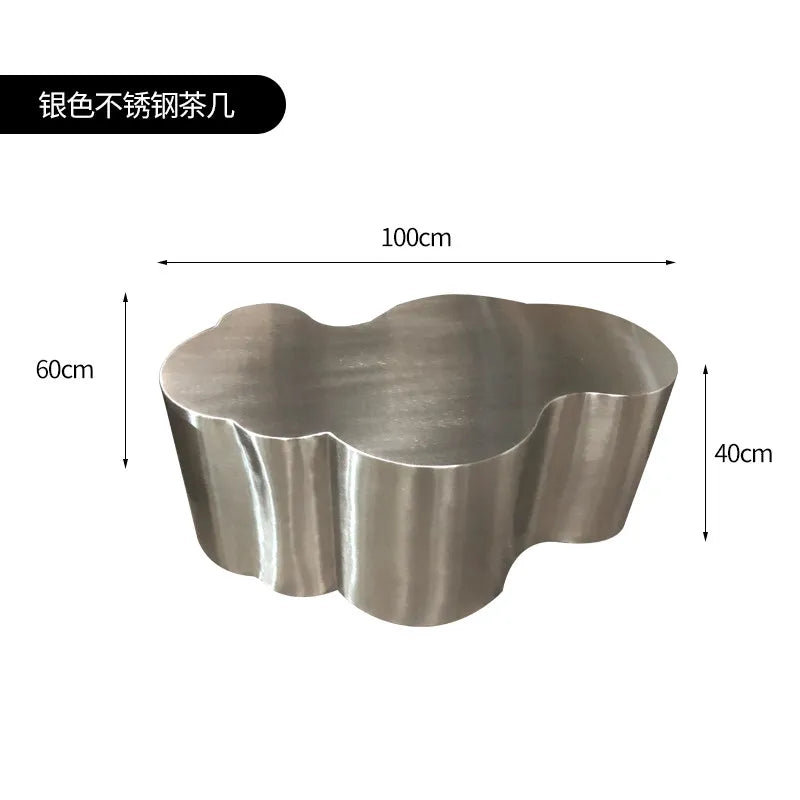 Organizer Industrial Coffee Table Metal Designer Aesthetic Unique Space Saving Side Table Clear Modern Meubles Salon Furniture