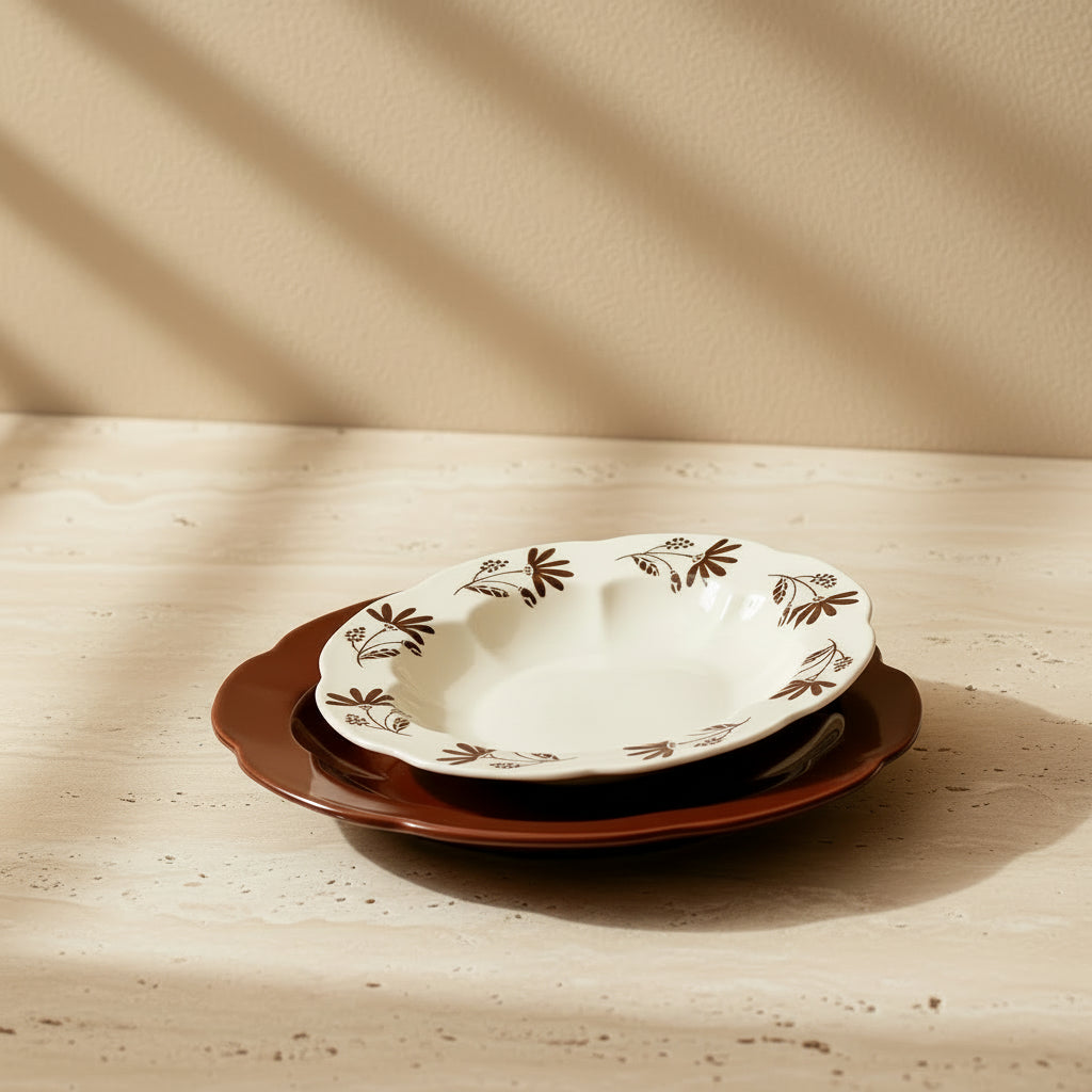 Floral Porcelain Tableware Set