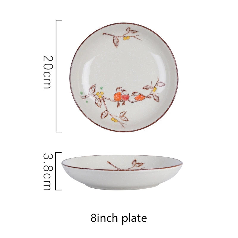 Floral Porcelain Serving Plate
