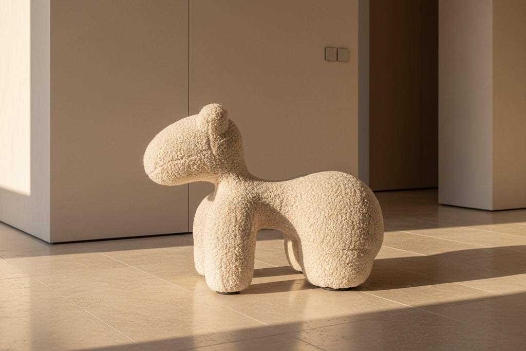 Pony Sculptural Accent Stool