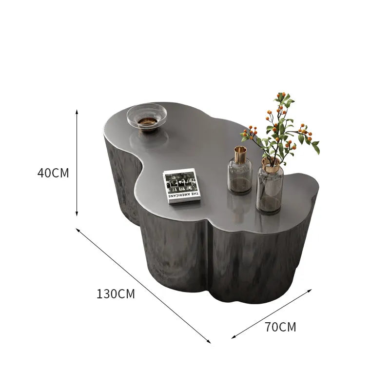 Organizer Industrial Coffee Table Metal Designer Aesthetic Unique Space Saving Side Table Clear Modern Meubles Salon Furniture