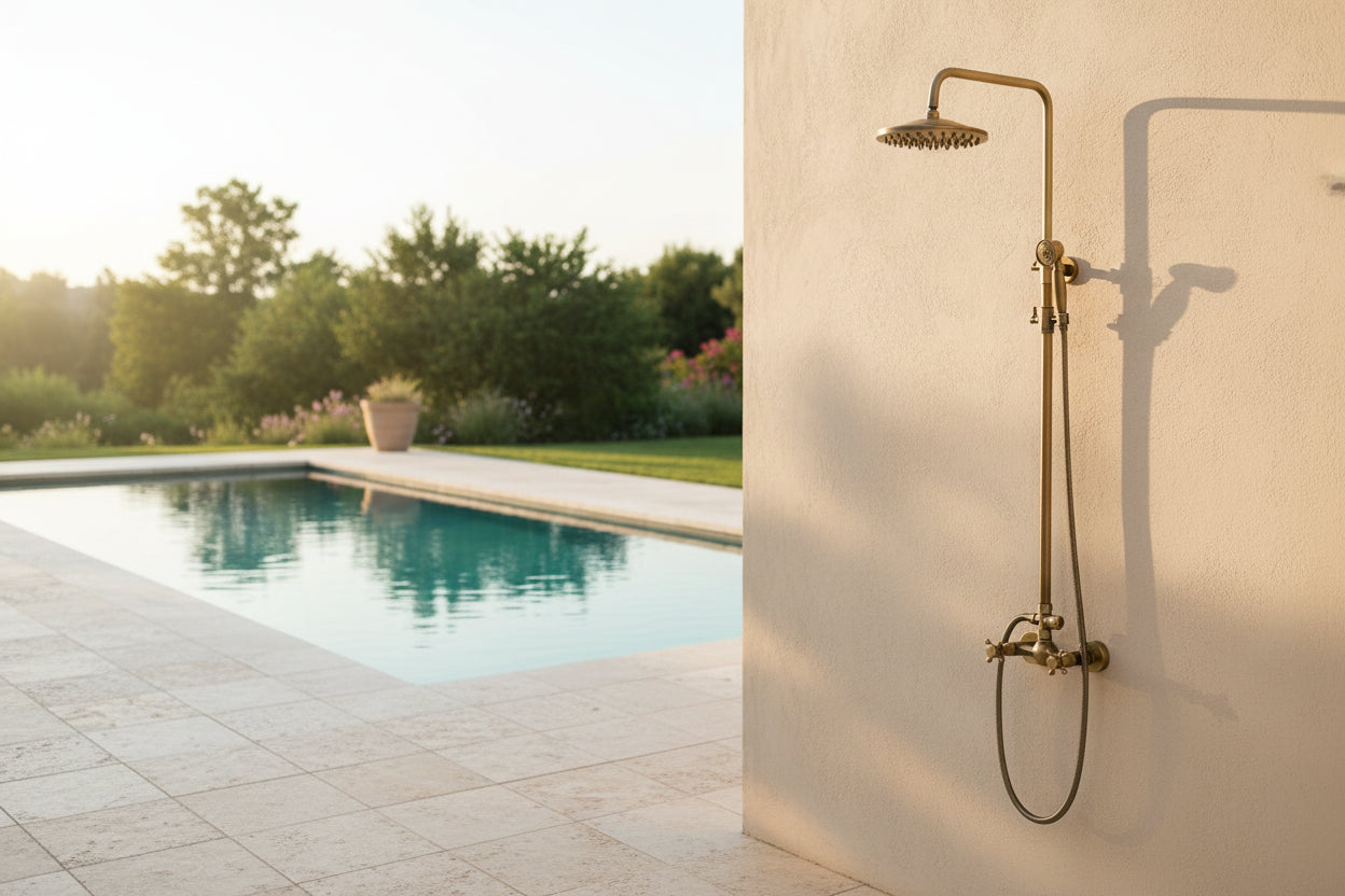 Gold Dual-Knob Shower Set