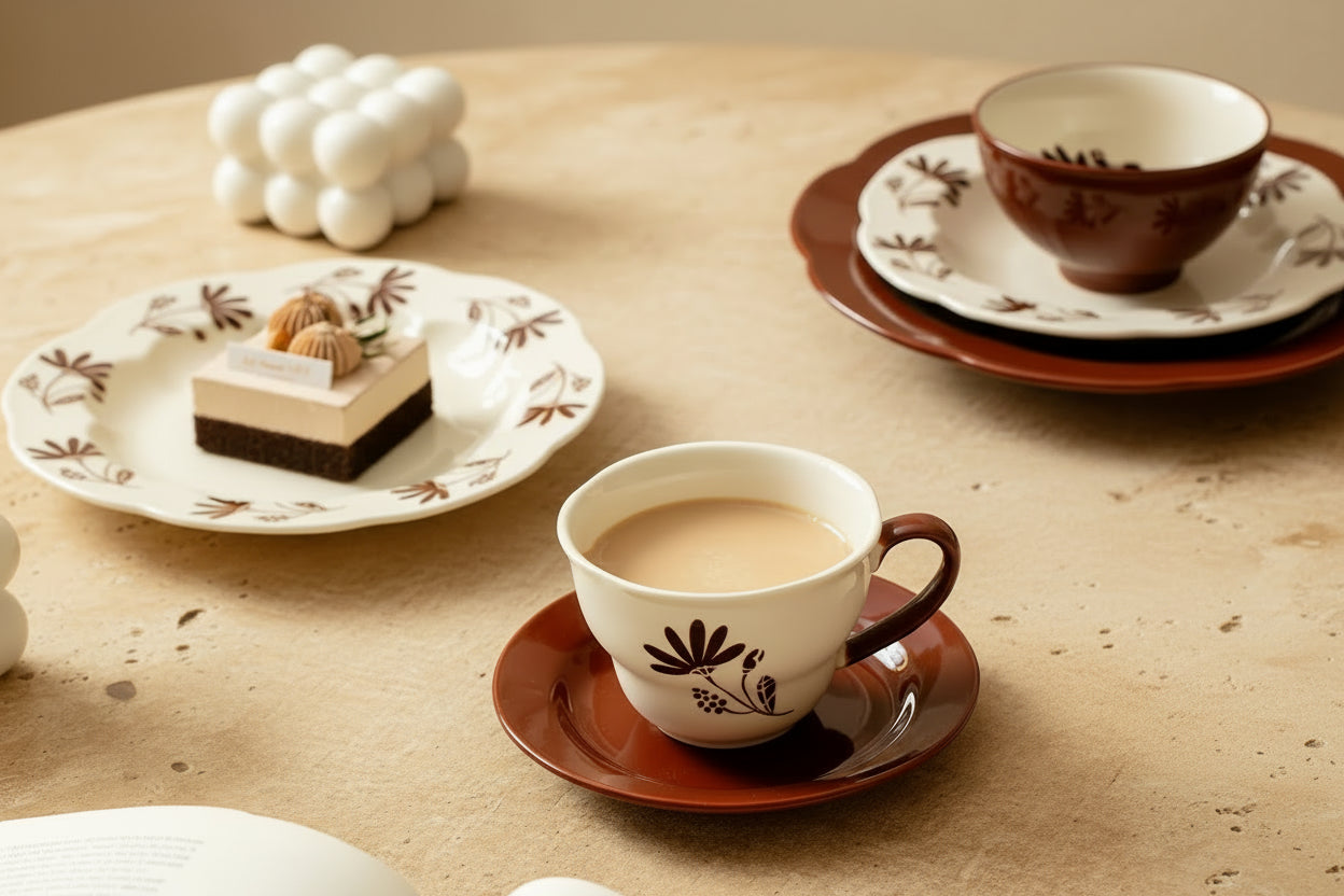 Floral Porcelain Tableware Set