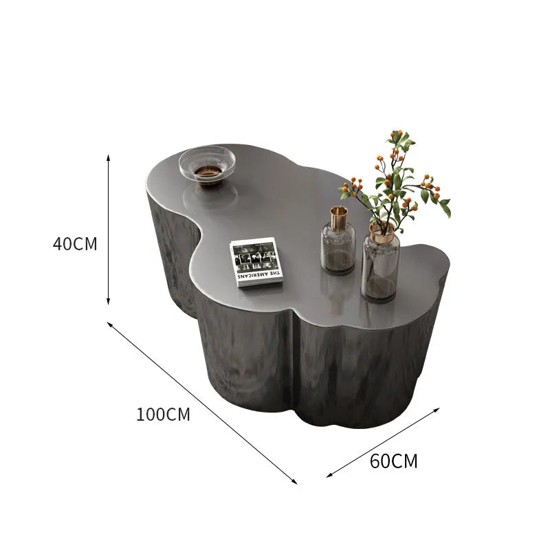 Organizer Industrial Coffee Table Metal Designer Aesthetic Unique Space Saving Side Table Clear Modern Meubles Salon Furniture
