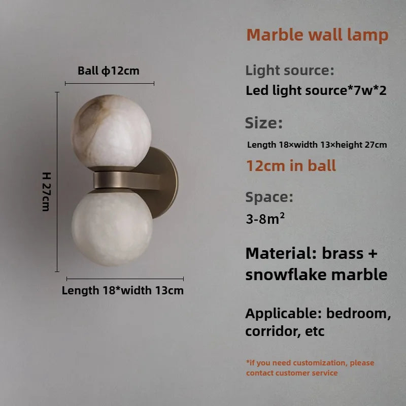 Brass Globe Sconce