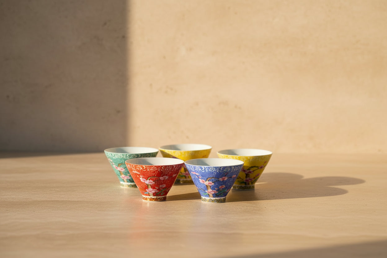 Japanese Blossom Tea Cups