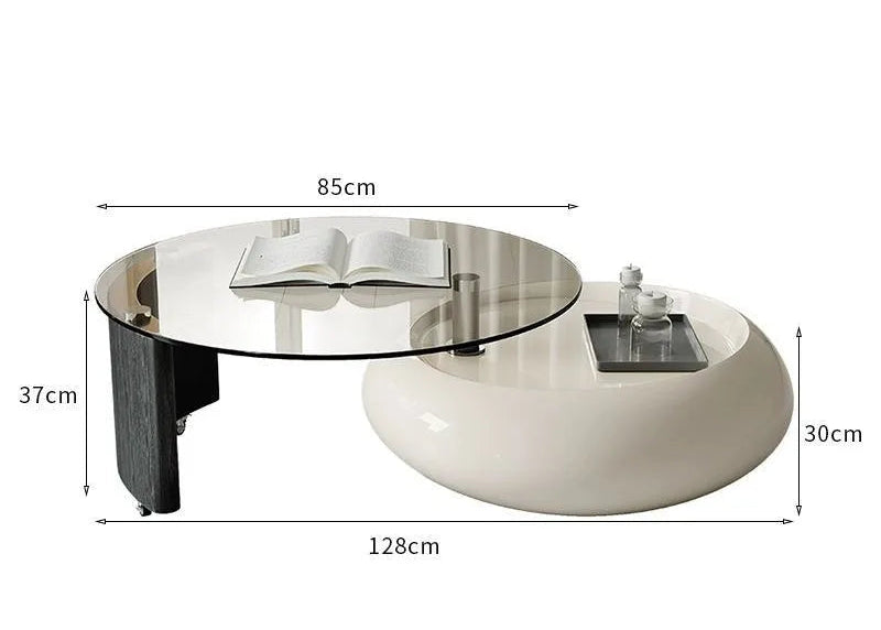 Rotating Storage Coffee Table