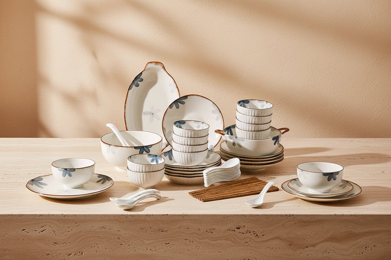 Ceramic Dining Set for Six
