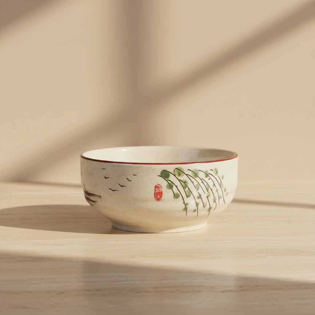 Glazed Porcelain Serving Bowl