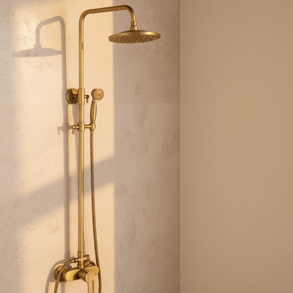 Gold Dual-Knob Shower Set