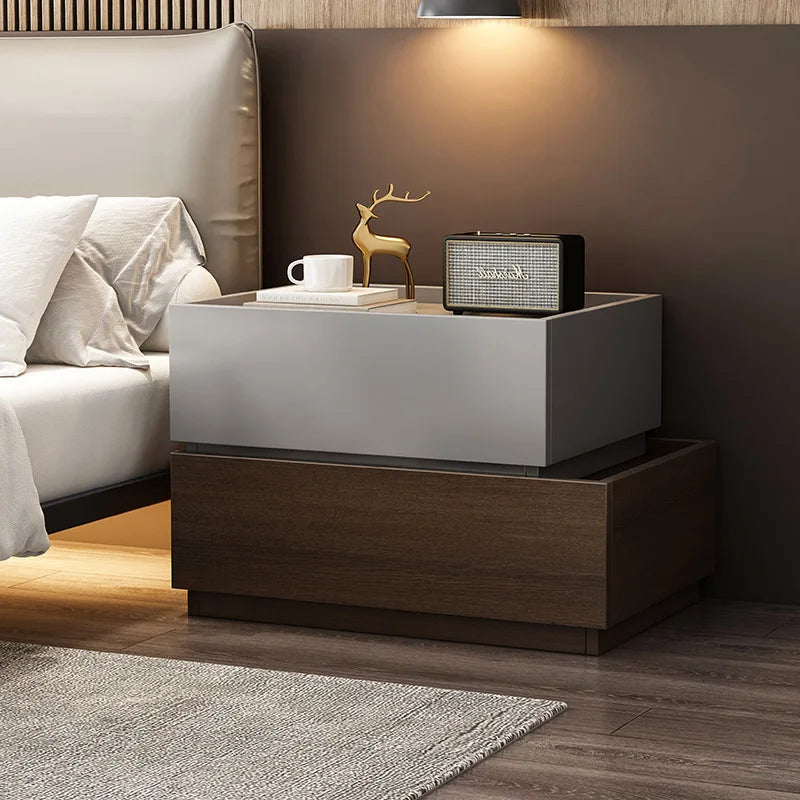 Wood Frame Nightstand