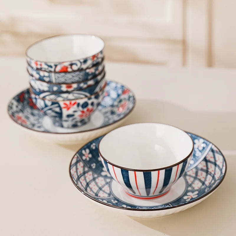 Floral Ceramic Bowl Set