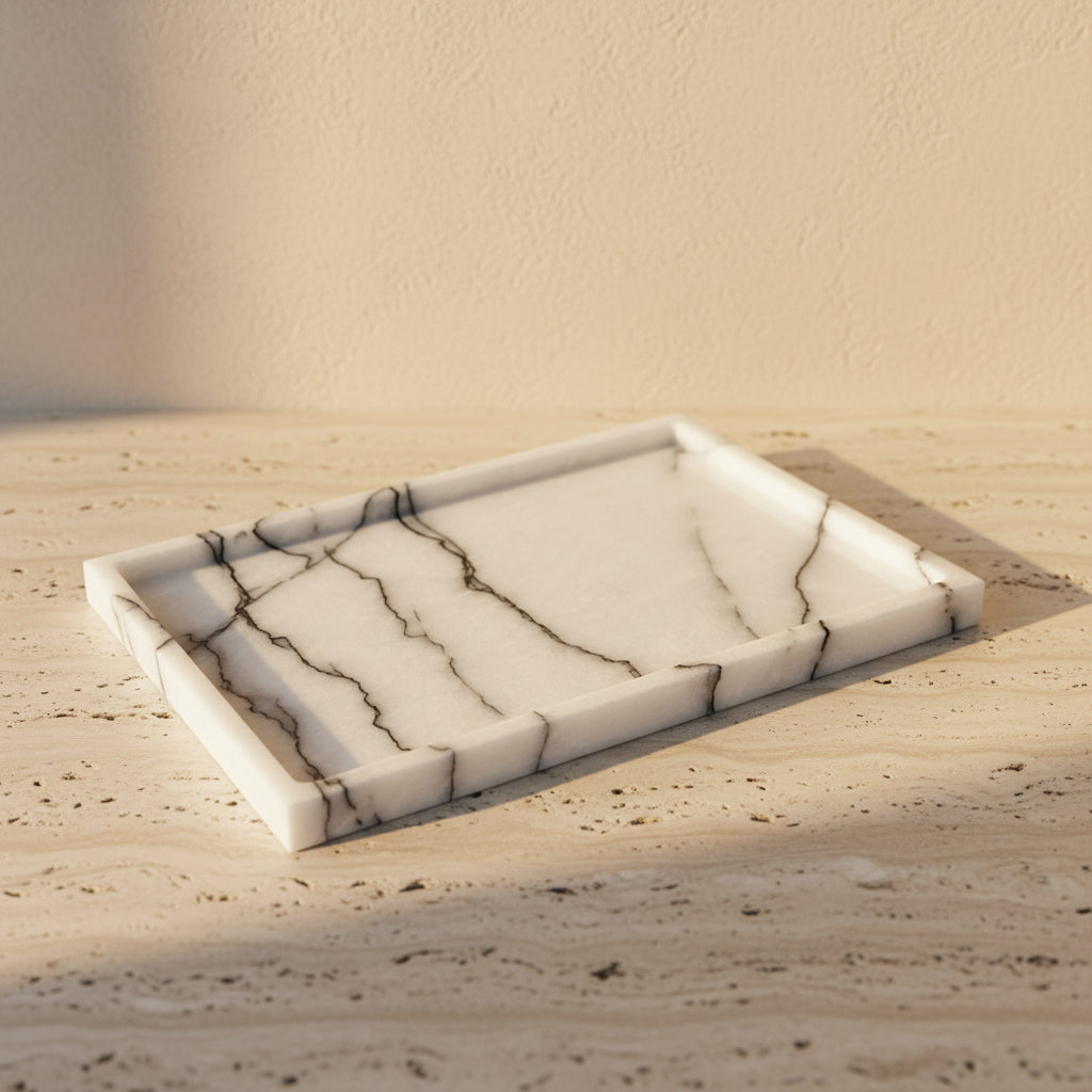 Carved Marble Tray