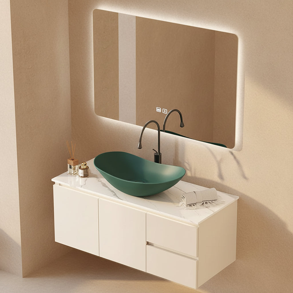 Colored Ceramic Countertop Basin