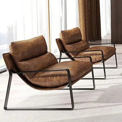 Leather Accent Armchair