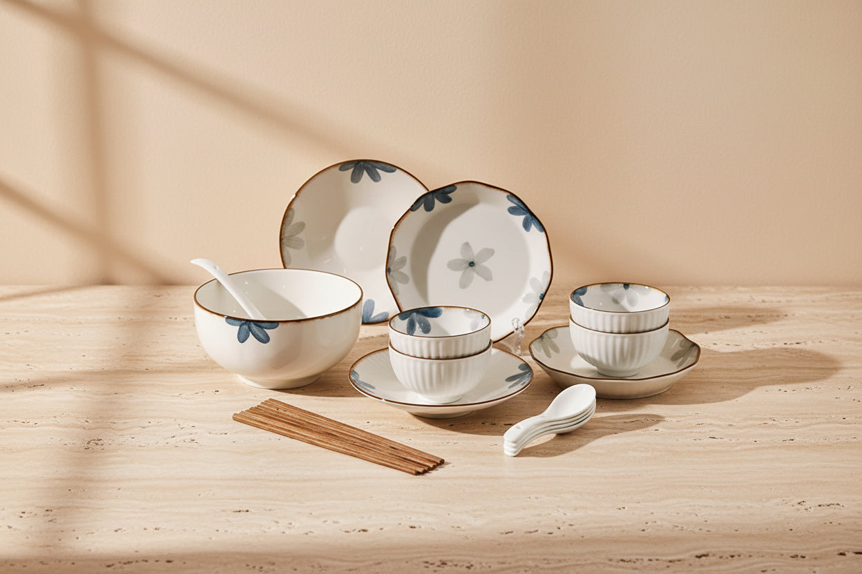 Ceramic Dining Set for Six