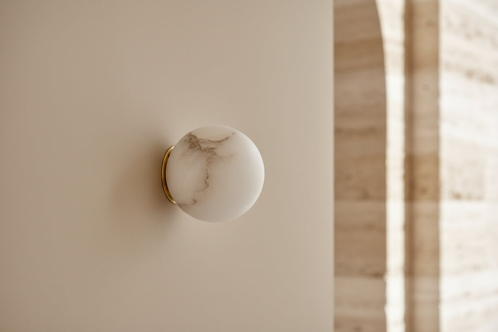 Marble Ball Copper Wall Sconce
