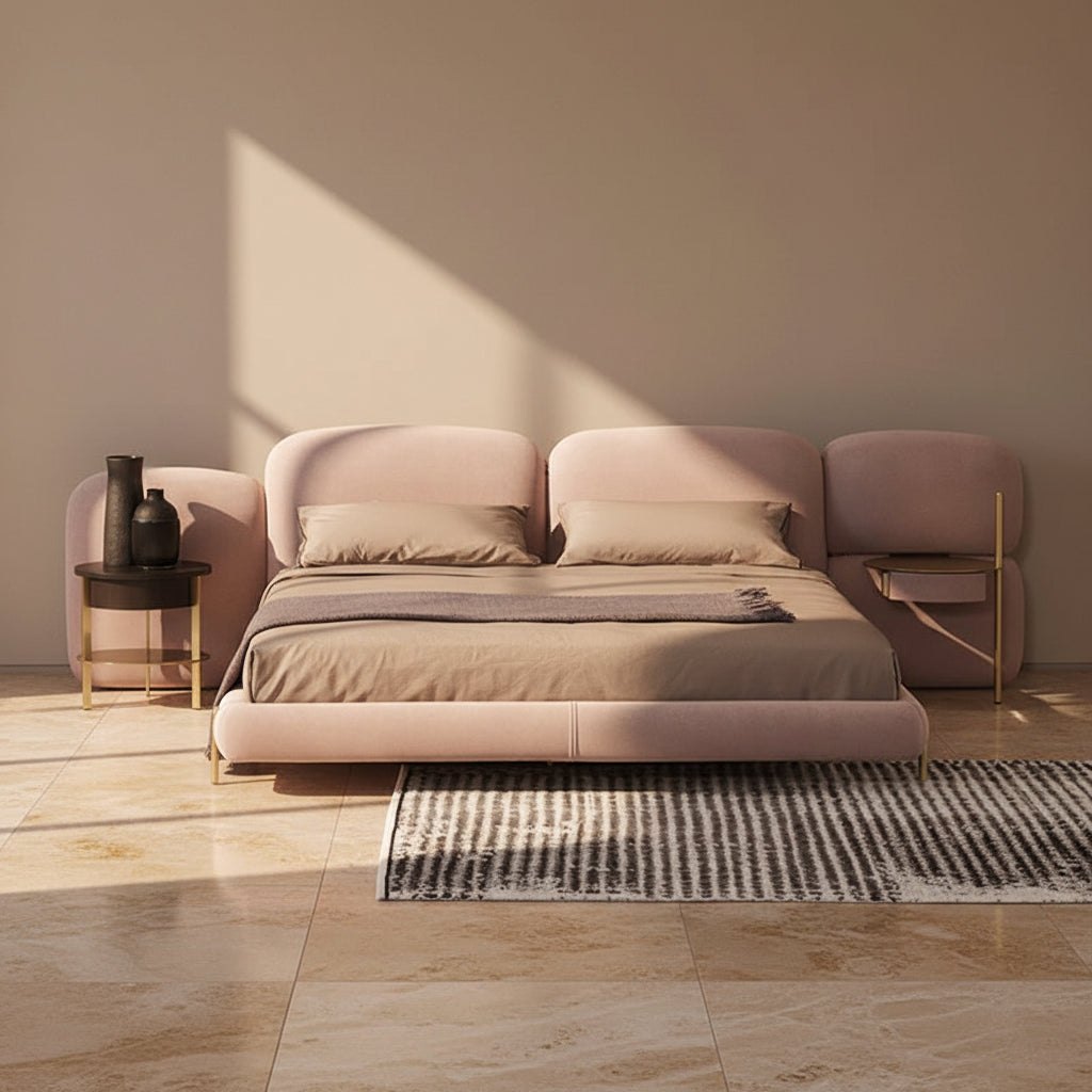 Upholstered Round Bed
