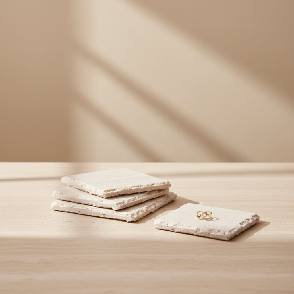 Polished Stone Vanity Tray