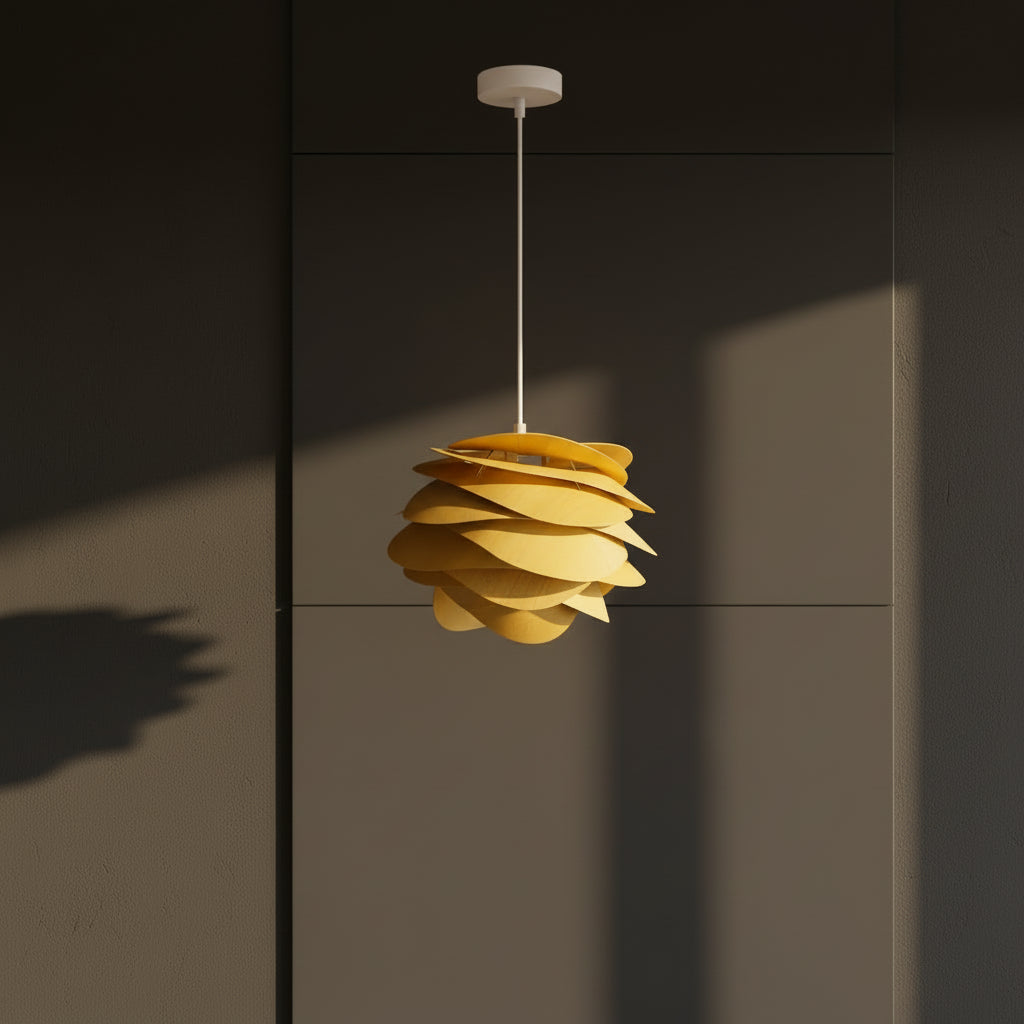 Petal Wood Pendant Light