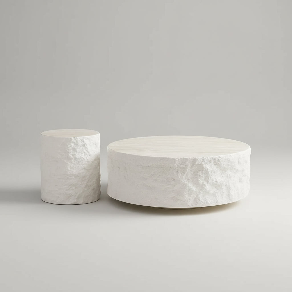 Fiberglass Drum Coffee Table