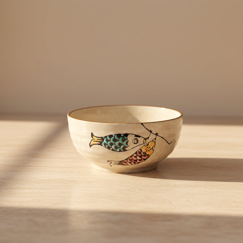 Glazed Porcelain Serving Bowl