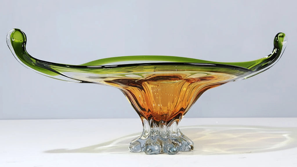 Coloured Glass Decorative Tray
