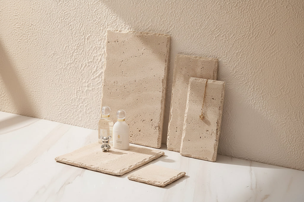 Polished Stone Vanity Tray