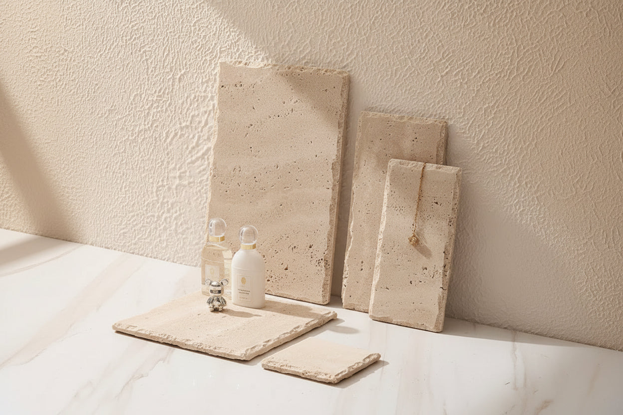 Polished Stone Vanity Tray