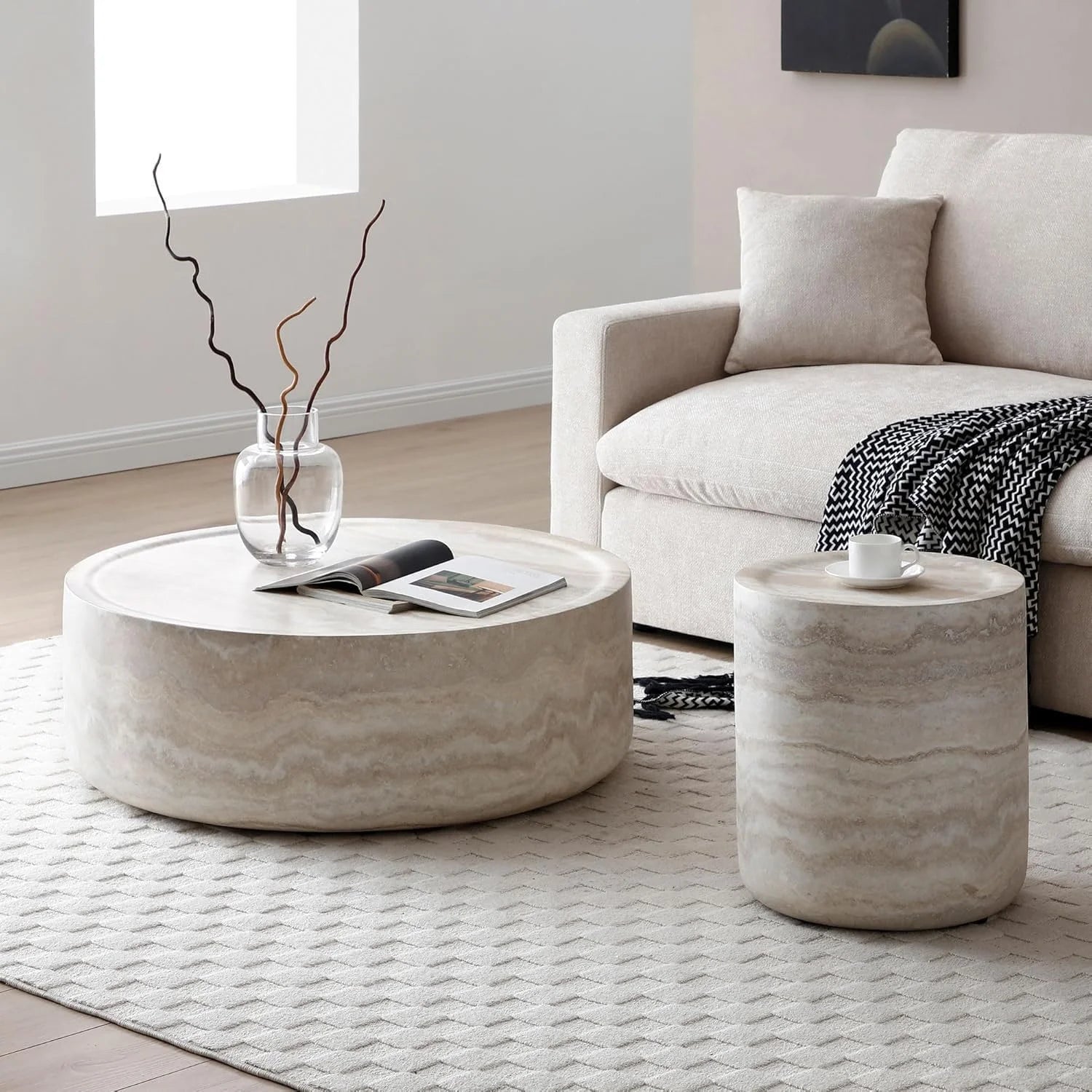 Round Drum Centre Table