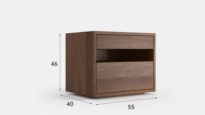 Two-Drawer Bedside Table