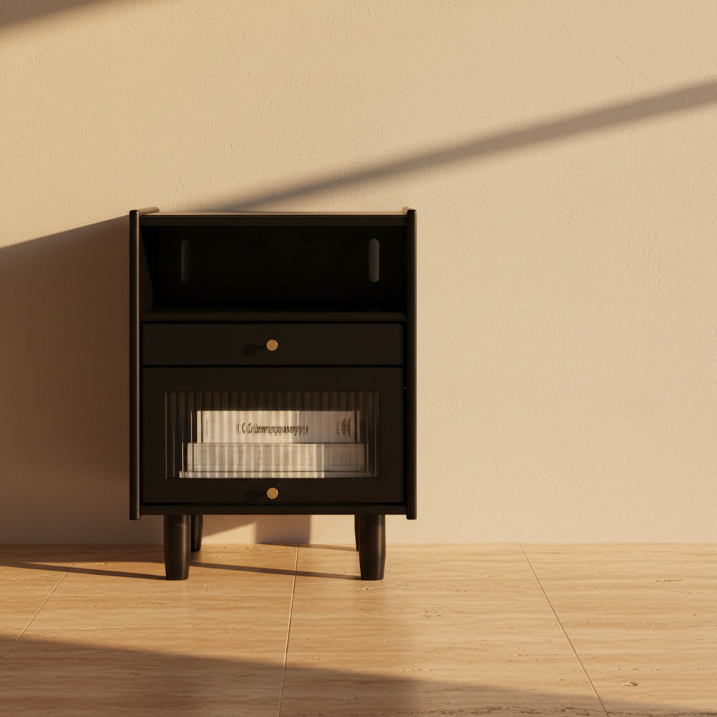 Open Shelf Bedside Table