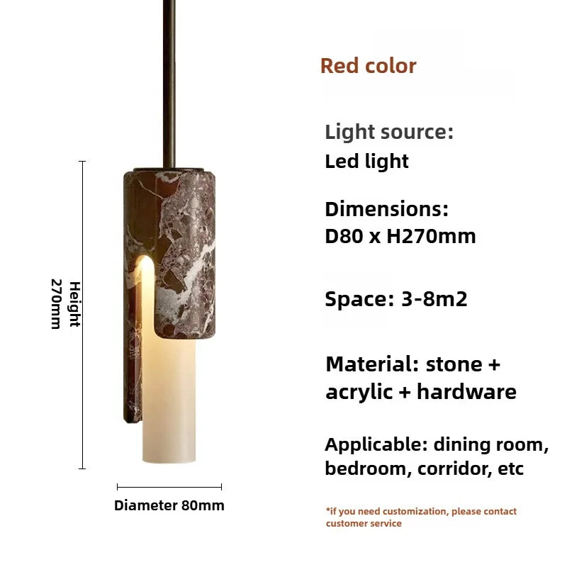 Brass Cylinder Pendant
