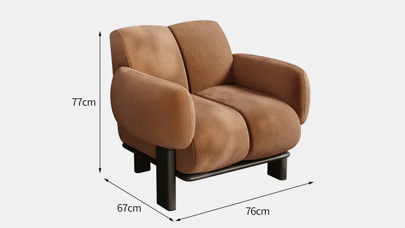 Cushioned Rubberwood Chair