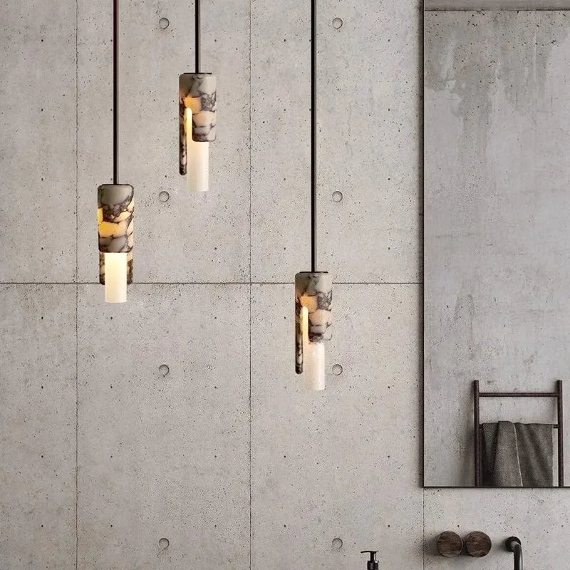 Brass Cylinder Pendant