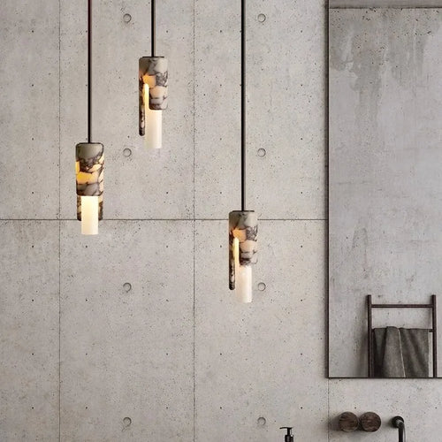 Brass Cylinder Pendant